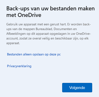OneDrive: Back-ups van uw bestanden maken met OneDrive: Bestanden alleen opslaan op deze pc