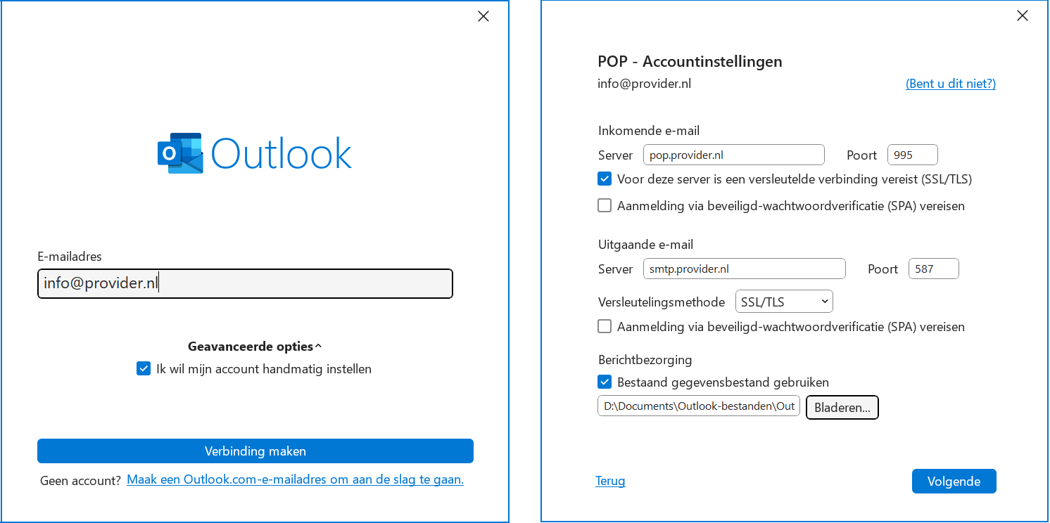 Outlook: nieuw e-mailaccount aanmaken en instellen