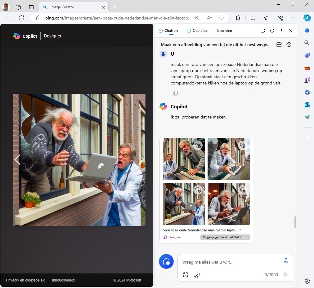 Een afbeelding of foto maken met Copilot Designer