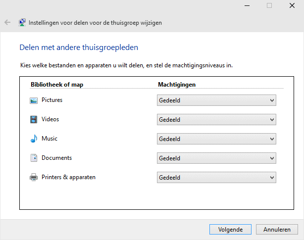 Werkgroep Instellen Windows Vista